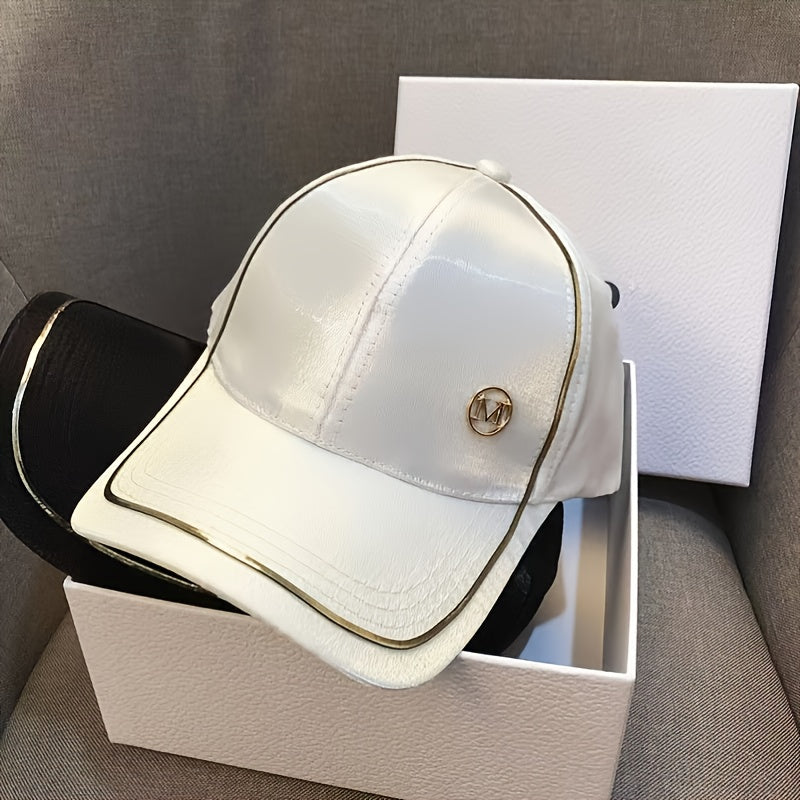 Casquette de baseball en laine d'agneau pour femmes