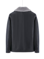 Veste en cuir synthétique