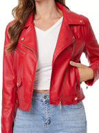 Veste en cuir synthétique