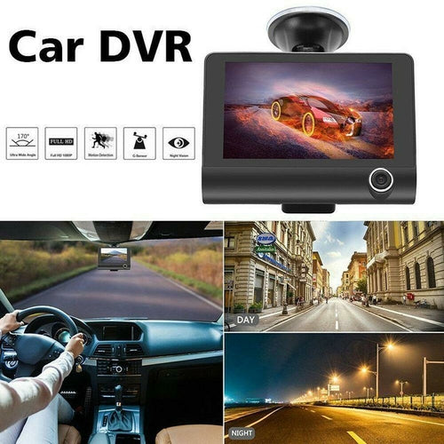 Caméra de voiture DVR 3 objectifs